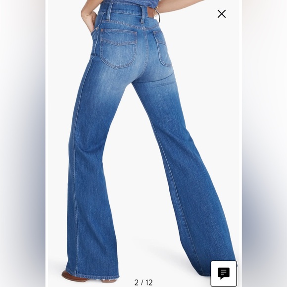 High-Waisted Madewell Wide Leg Jeans - Picture 2 of 10